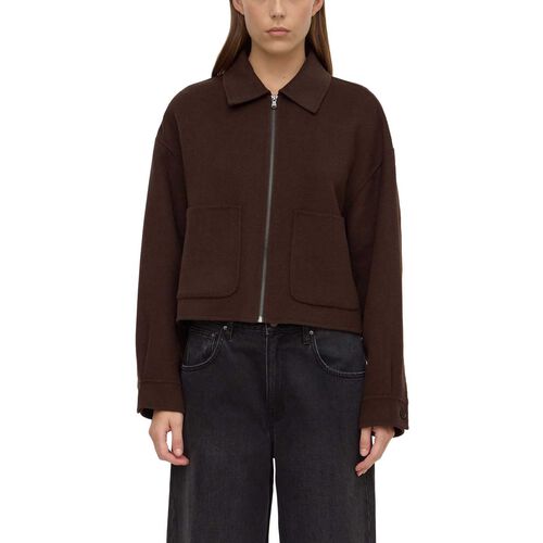 Assembly Label Dallas Wool Jacket Dark Choc